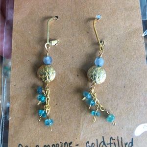 Aquamarine earring